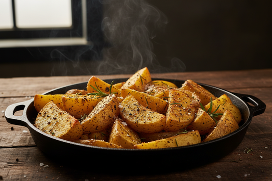 Crispy Roast Potatoes using Black Dog BBQ Lamb & Veg Rub