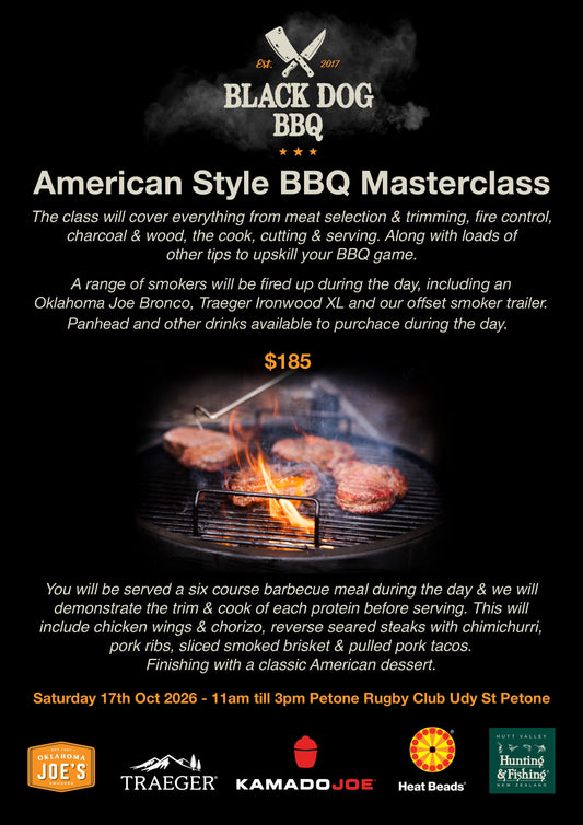 American Style BBQ Masterclass Saturday 17th October 2026