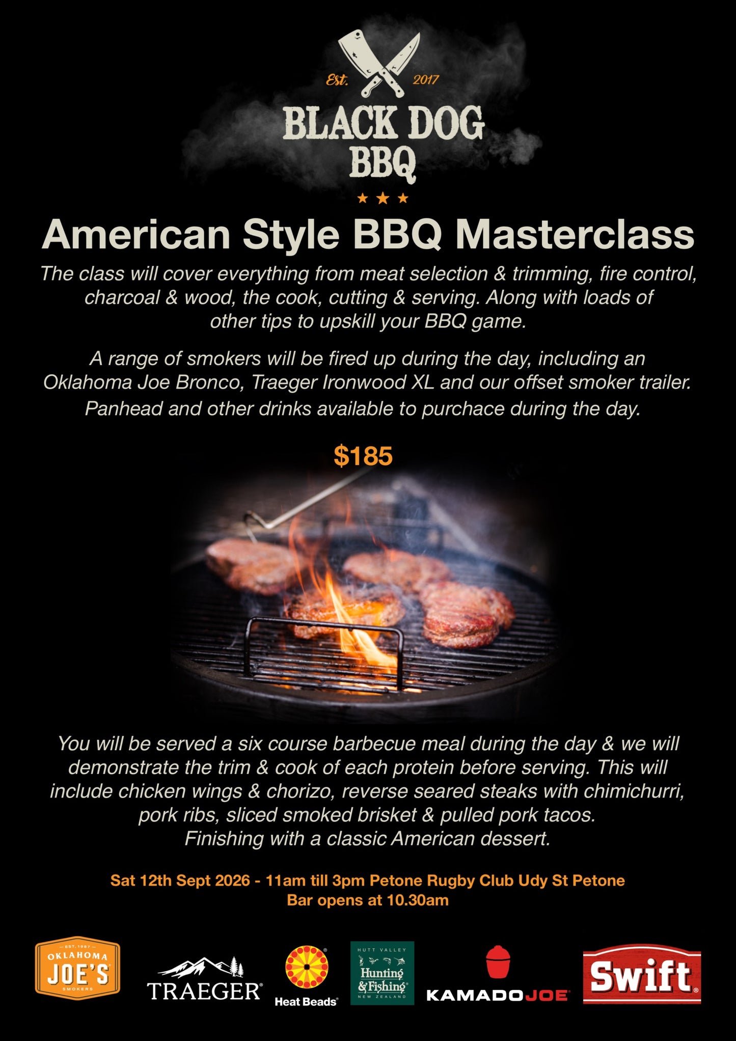 American Style BBQ Masterclass Saturday 12th September 2026