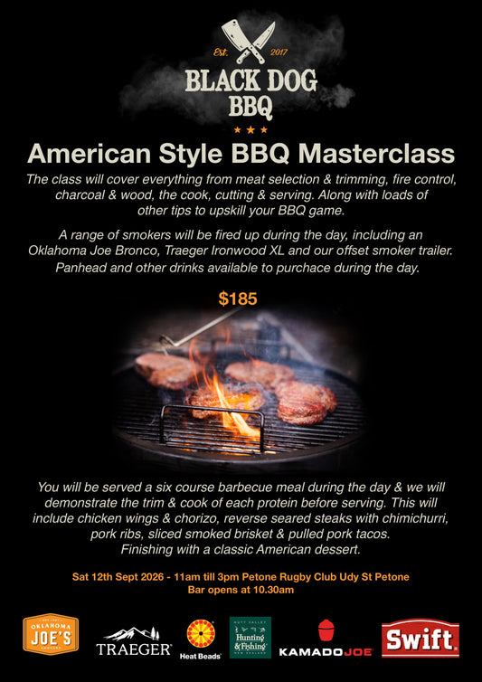 American Style BBQ Masterclass Saturday 12th September 2026