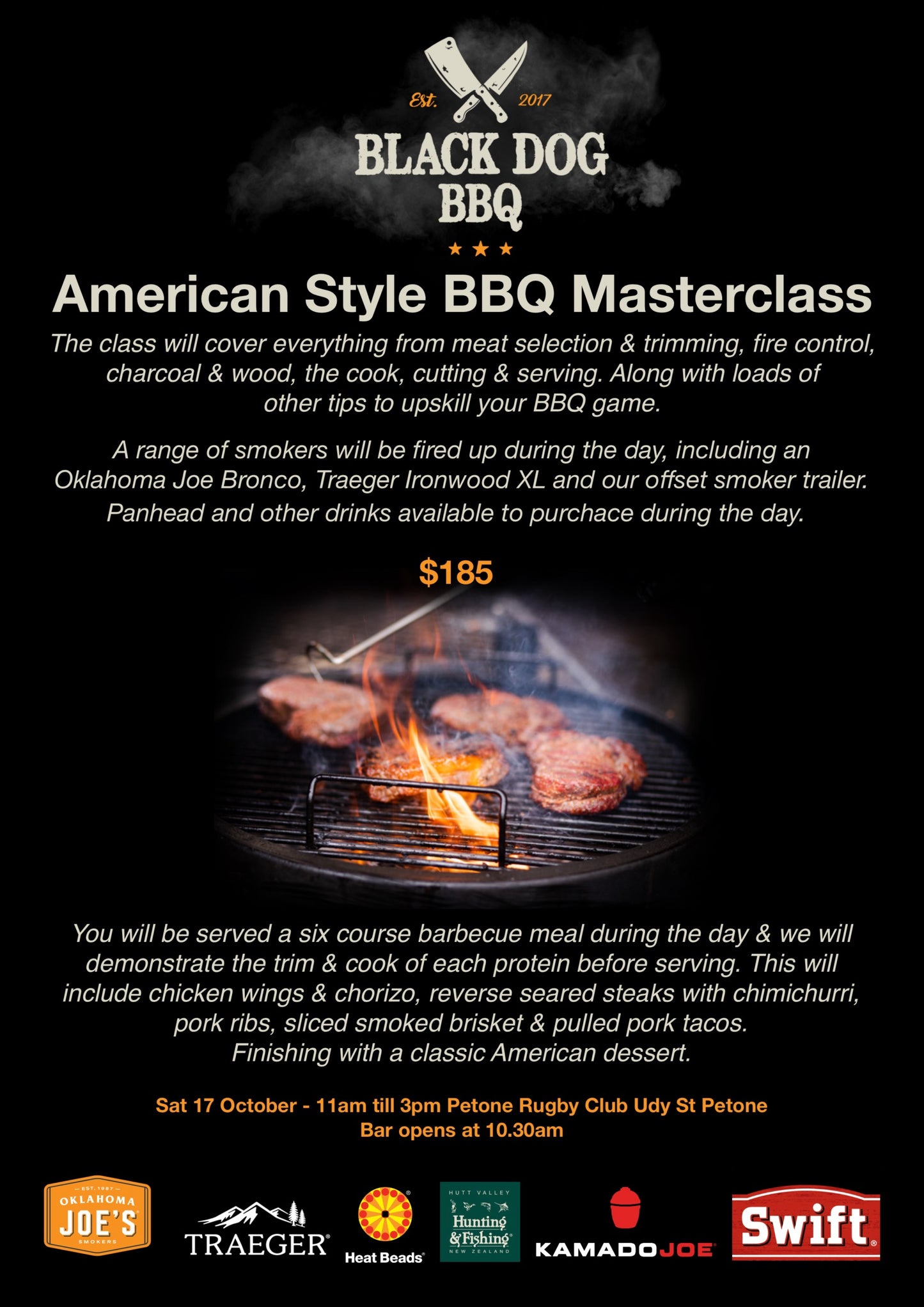 American Style BBQ Masterclass Saturday 17th October 2026