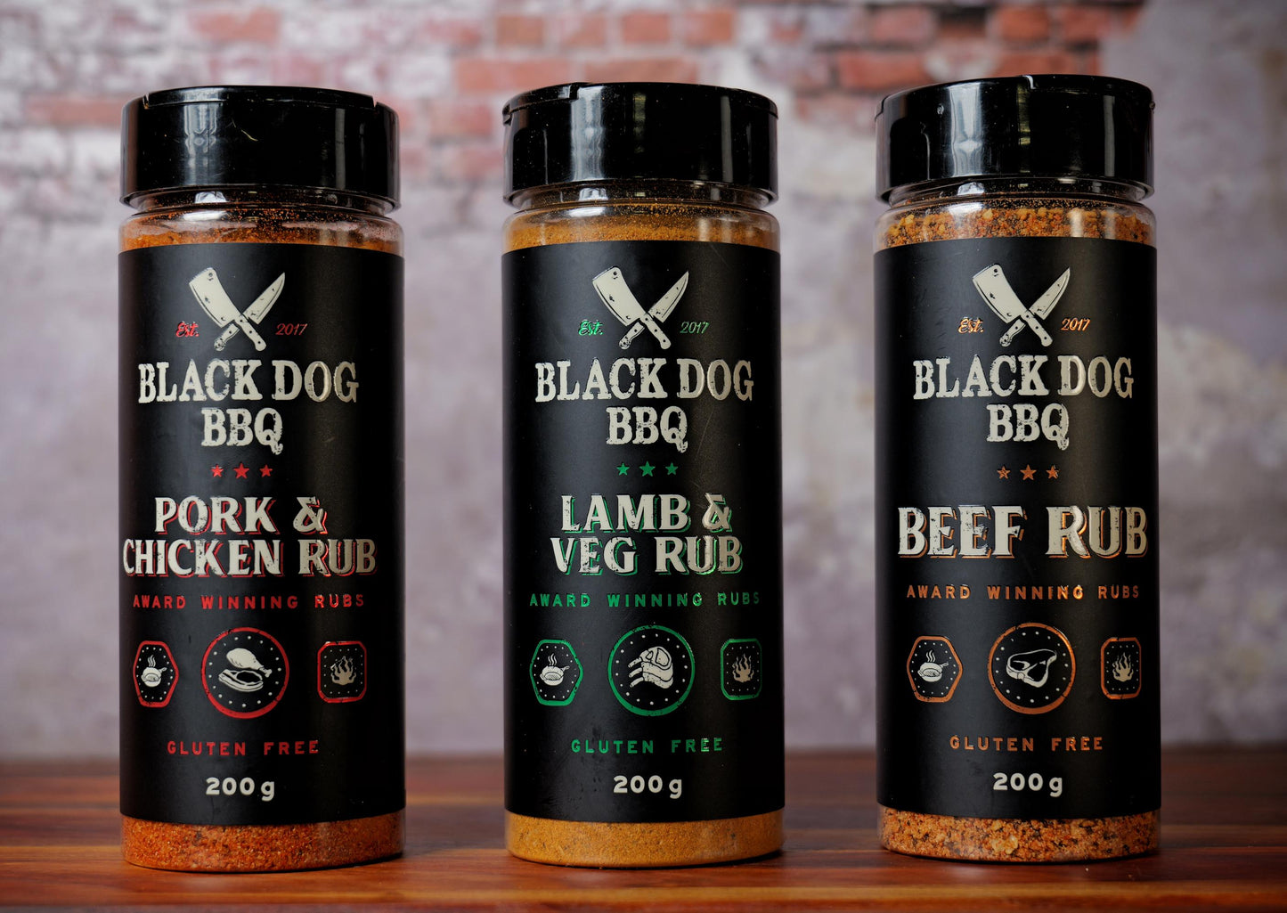 Black Dog BBQ Rub 3 Pack